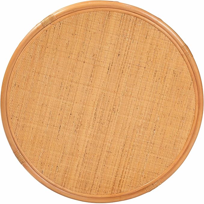 Bali & pari Raflesia Modern Bohemian Natural Rattan Coffee Table - Image 5