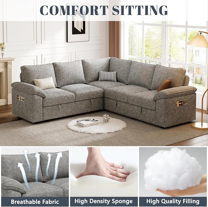 85 Inch Modular Sectional Sofa - Image 6