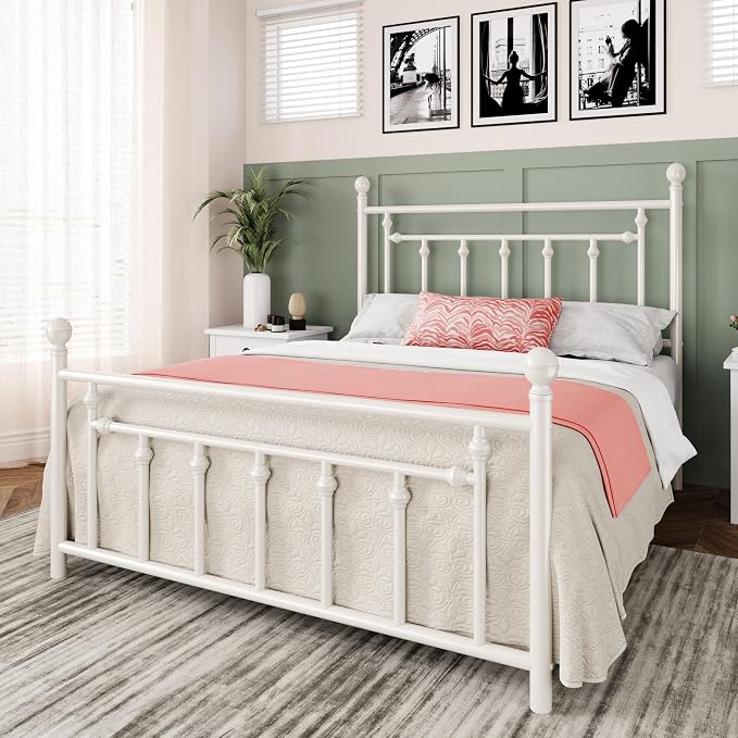 Allewie 14 Inch Queen Size Metal Platform Bed Frame - Image 3