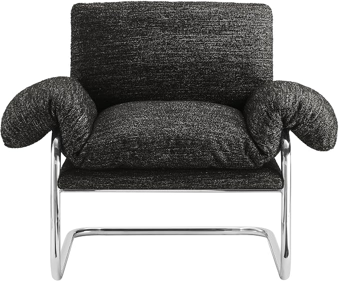 Modway Ansel Boucle Accent Chair in Charcoal - Image 8