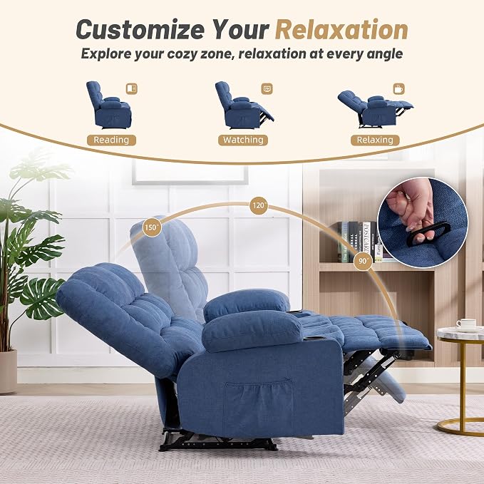 Loveseat Recliner Sofa, Big Large Reclining Sofa - Image 3