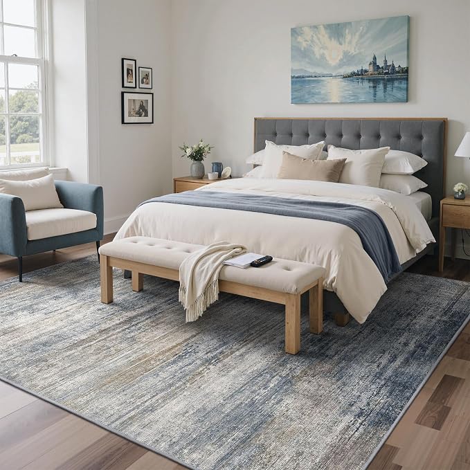 Area Rugs 8x10 for Living Room Bedroom, Modern Abstract Machine Washable Rug - Image 4