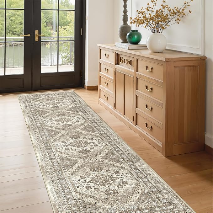 Runner Rug 2x8 Runners for Hallways Non Slip Washable, Vintage Hallway Runner - Image 5