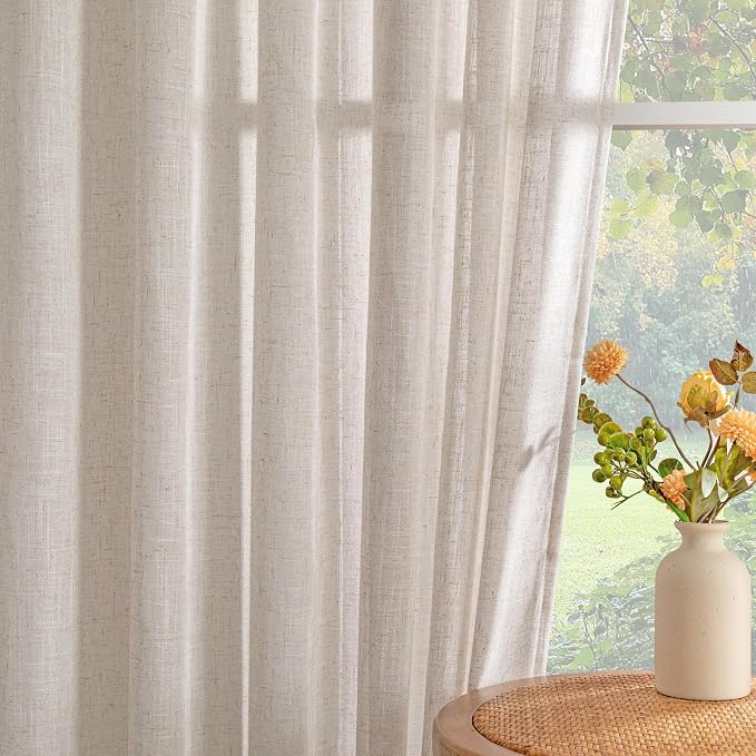 MYSKY HOME Linen French Door Curtains - Image 7