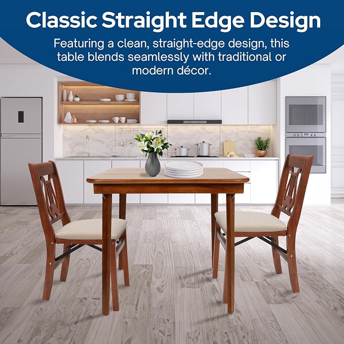 Stakmore Classic Straight Edge Square Folding Card Table 32x32 - Image 6