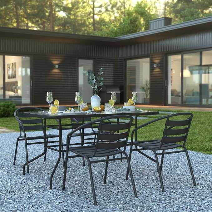 Flash Furniture Lila 5 Piece Patio Dining Set - Image 2