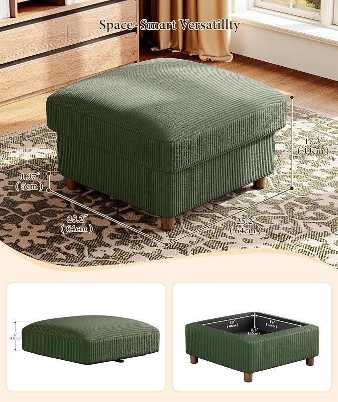 70in L Shaped Couch, Modular Sofa No Tool Assembly, Comfy Sectional Couches - Image 6