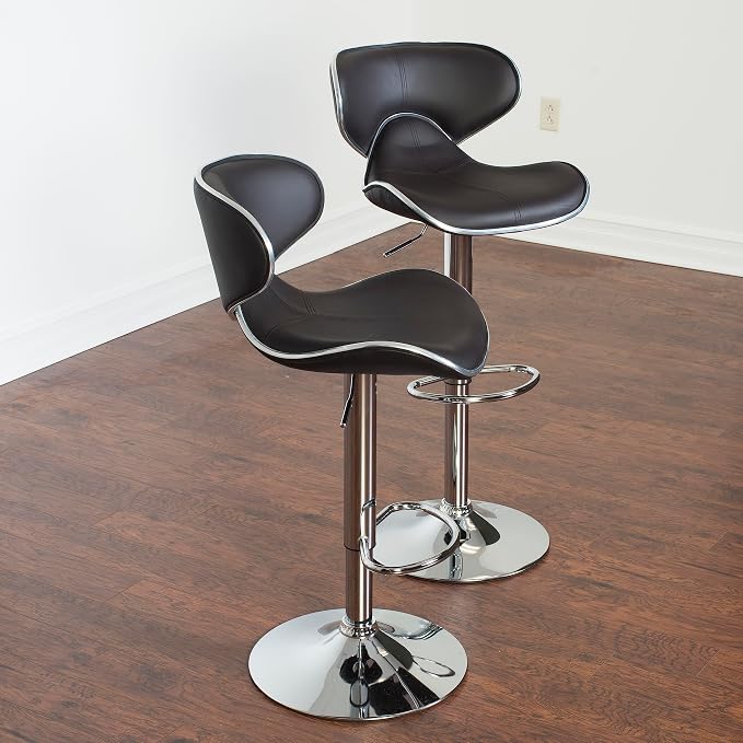 Roundhill Furniture Masaccio Cushioned Leatherette Upholstery Airlift - Image 7