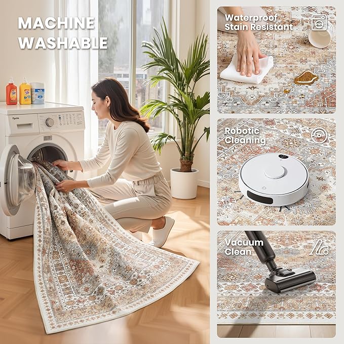 zesthome Washable Runner Rug 2.5x14 - Image 4