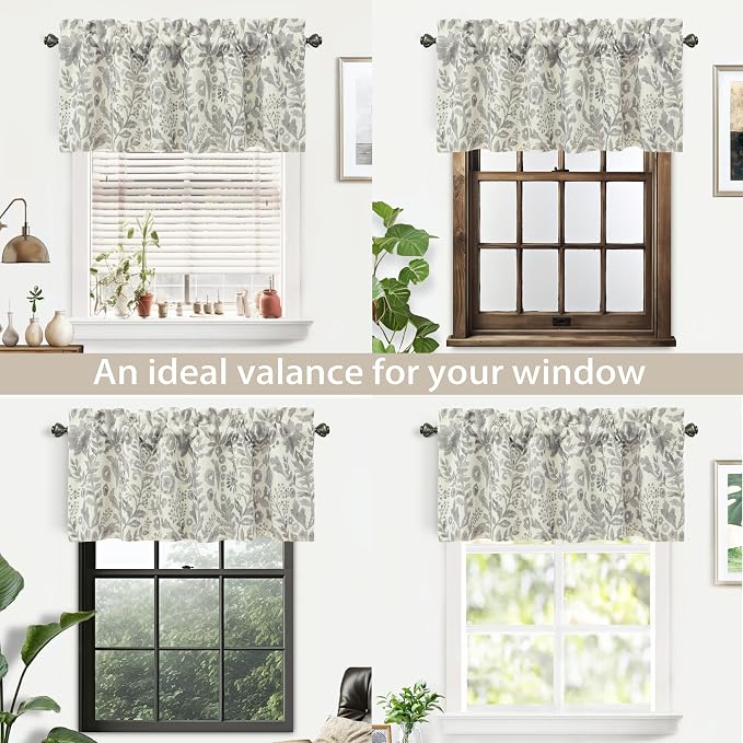 DriftAway Julia Lined Valance Double Layer Thermal Insulated Room Darkening - Image 7