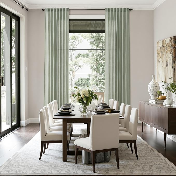 Desert Sage Linen 112 Inch Curtains - Image 7
