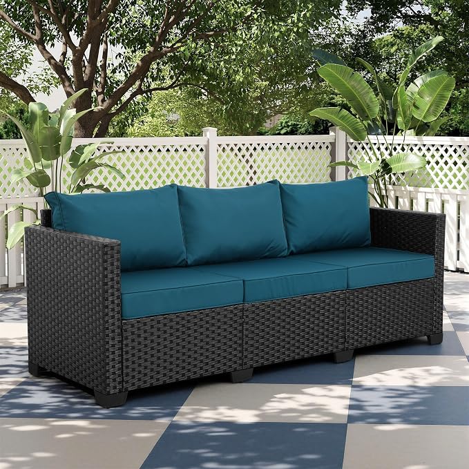 Rattan Star Outdoor Furniture Couch 3 Seater Sofa Outdoor Wicker Sofa Deep Seat - Image 4