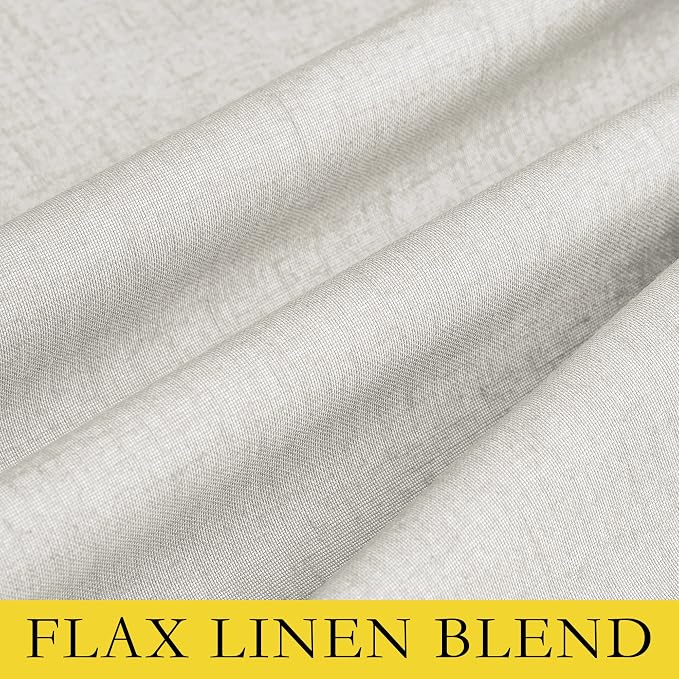 NICETOWN 100% Absolutely Blackout Linen Curtains - Image 9