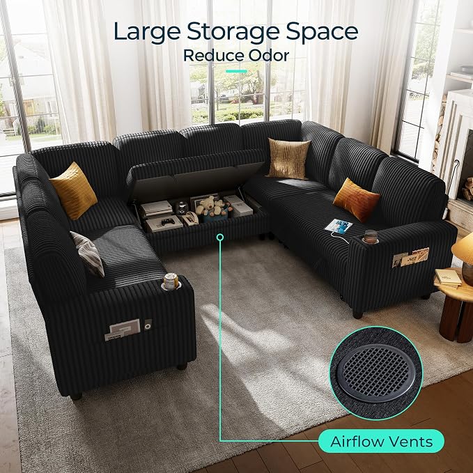 LINSY HOME Sectional Sleeper Sofa - Image 4