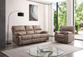 Betsy Furniture Microfiber Reclining Sofa Couch Set Living Room Set 8007 by BetsyFurniture