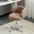 VINGLI Cute Small Swivel Desk Chair Comfy no Wheels, Ergonomic Low-Back Lumbar by VINGLI