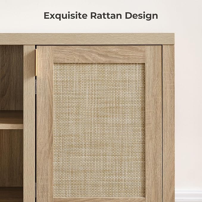 SICOTAS Rattan TV Stand for Living Room - Image 3
