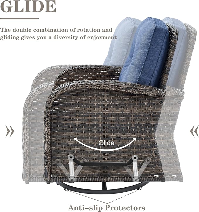 Belord Small Conversation Sets Patio Funiture - Image 5