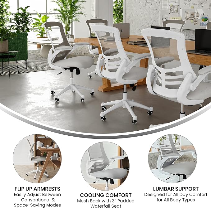 Flash Furniture Kelista Mid-Back Swivel Office Chair - Image 4