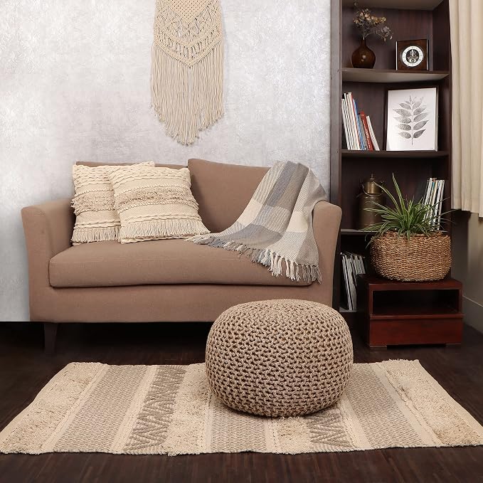 REDEARTH Round Pouf Ottoman - Image 10