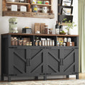 knoworld Buffet Sideboard with Storage Farmhouse with 4 Doors, Dining Room by KNOWORLD