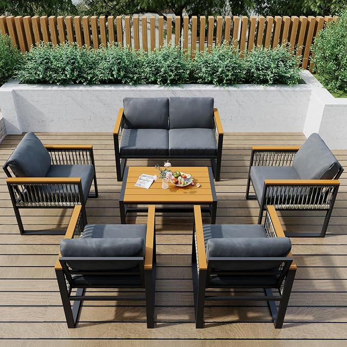 Pamapic 6 Pieces Outdoor Patio Furniture Set - Image 3