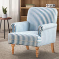 HUIMO Linen Fabric Accent Chair, Mid-Century Modern Armchair by HUIMO