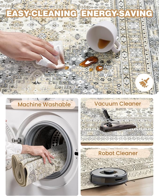 3x8 Runner Rug Non Slip Washable - Image 8