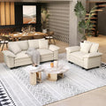 SUNSHINE VALLEY 87.5'' Oversized Loveseat Couch and Chair Set, 3-Seat Chenille by SUNSHINEVALLEY