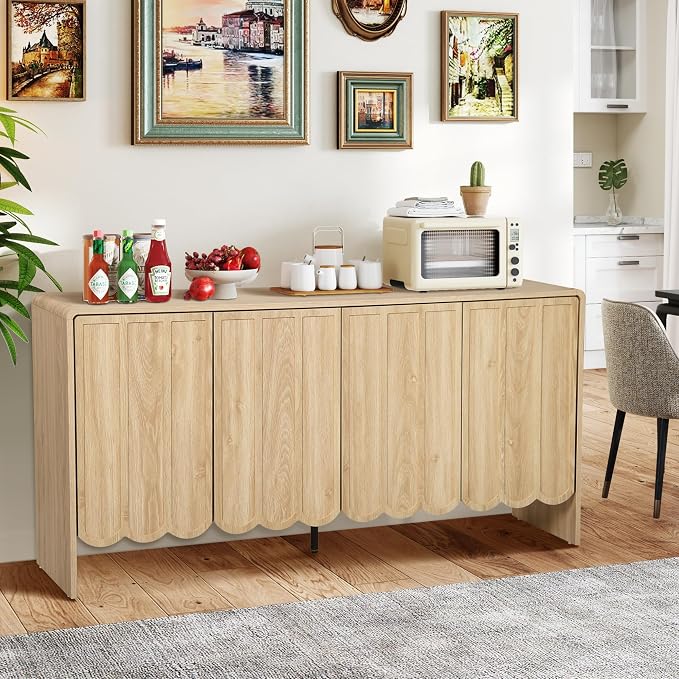 ORRD Sideboard Buffet Cabinet, Accent Storage Cabinets - Image 8