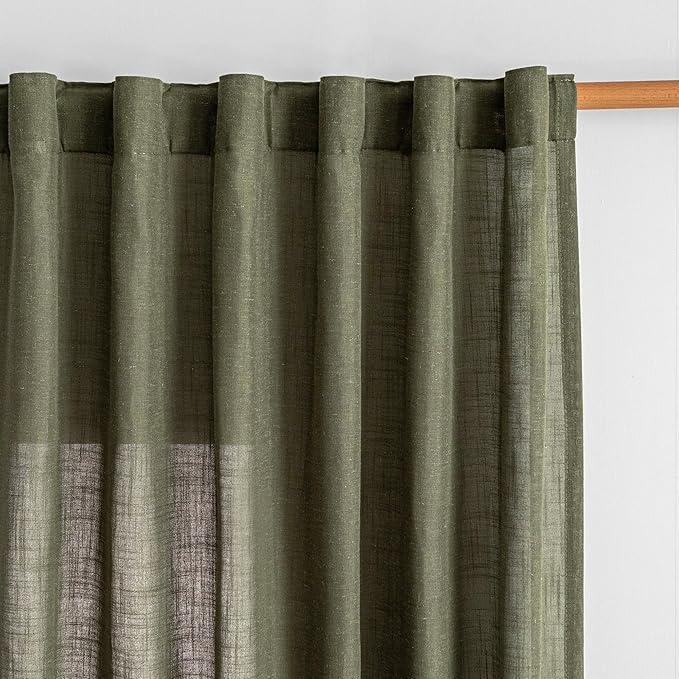 MYSKY HOME Short Semi Sheer Curtains by MYSKYHOME