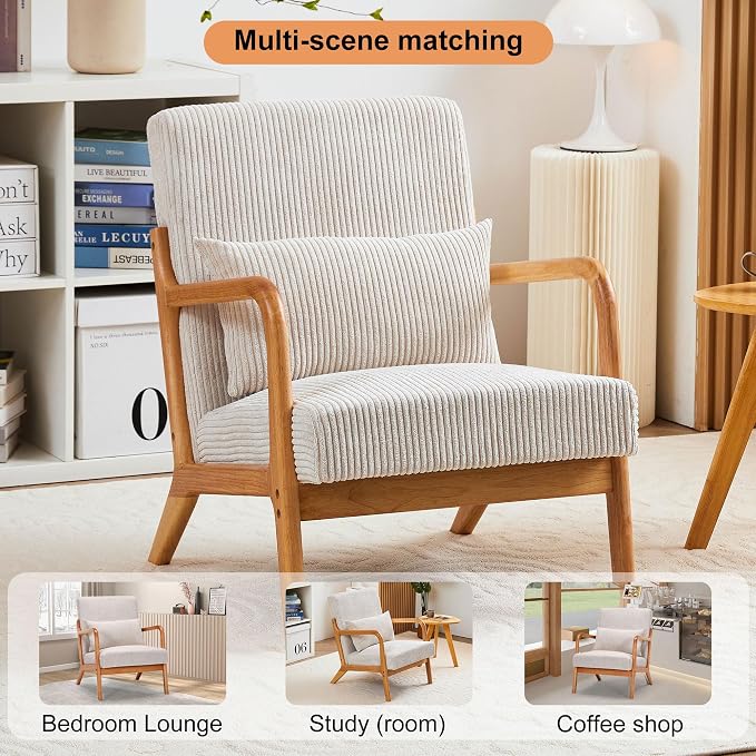 Mid-Century Modern Accent Chair, Reading Armchair - Image 7