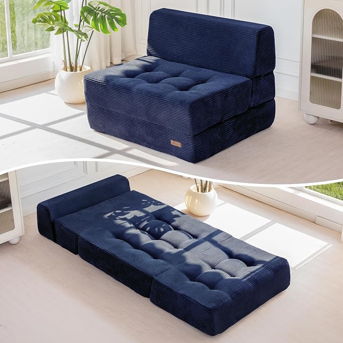 MAXYOYO 8" Folding Sofa Bed, Fold Out Chair Bed Sleeper Chair, Convertible by MAXYOYO