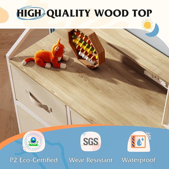 WLIVE Led Dresser for Bedroom, TV Stand for Bedroom - Image 8