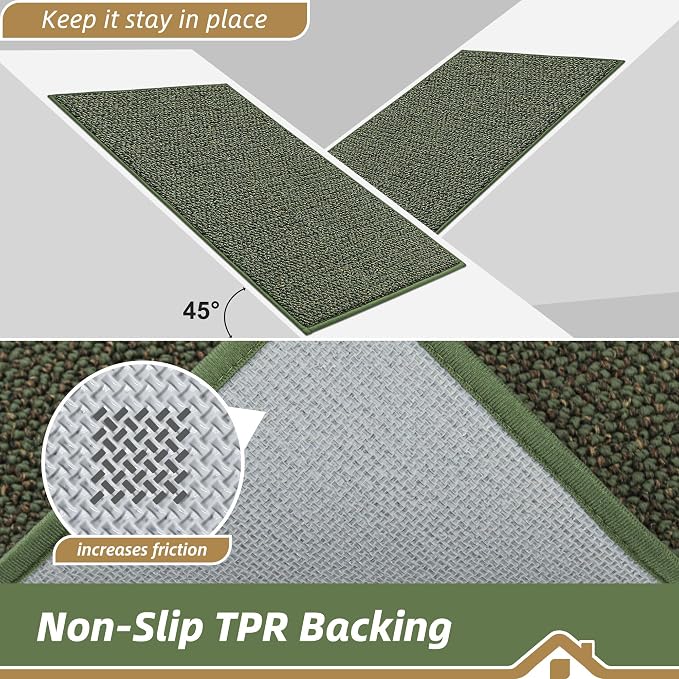 BEQHAUSE Kitchen Runner Rugs 20"x48", Non-Slip Kitchen Mats - Image 4