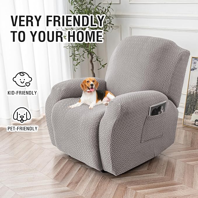 Genina Recliner Chair Covers, Stretch Reclining Chair Cover, Recliner Sofa - Image 3