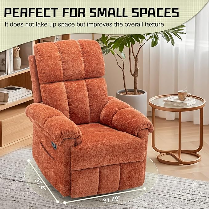 Korser Recliner Chair, Swivel Rocker Recliner Chair - Image 8