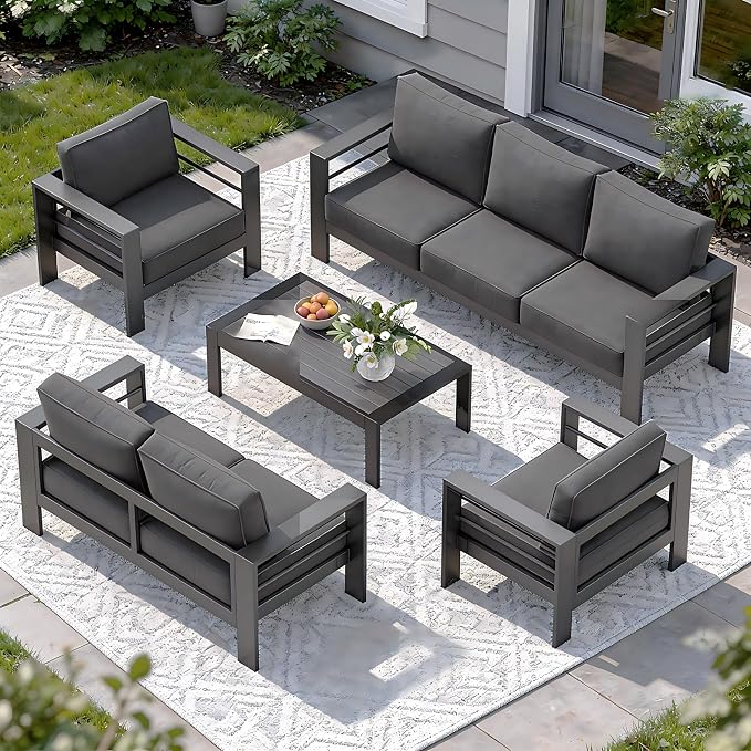 Solaste Aluminum Patio Furniture Set by Solaste