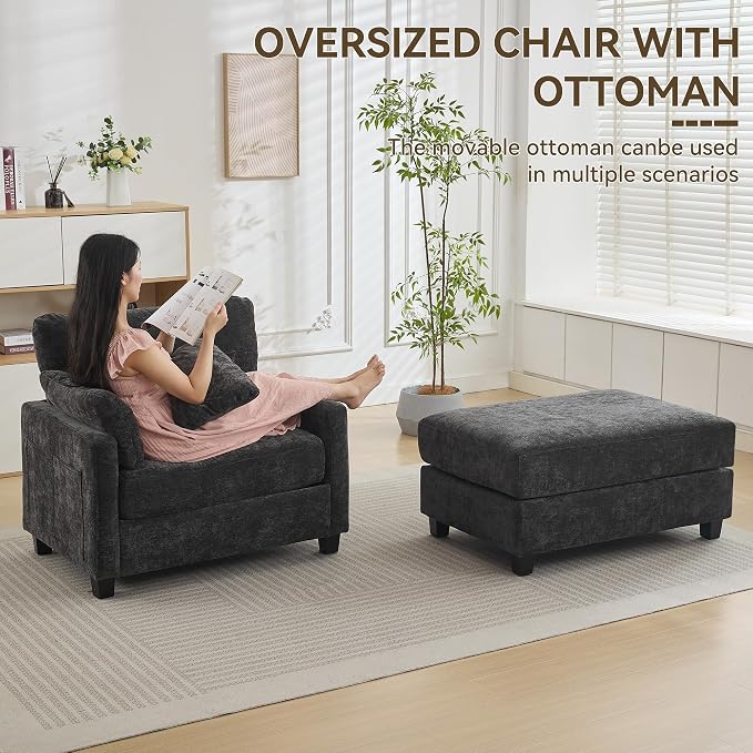 WUTUTUEE 57.5" Oversized Chaise Lounge - Image 7