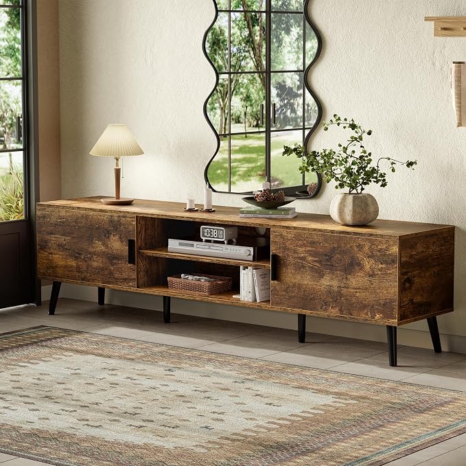 SUPERJARE 70.9 Inch TV Stand for 65, 75 Inch TV, Entertainment Center - Image 9