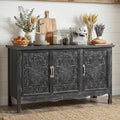 RoyalCraft Buffet Cabinet with Storage, Vintage Solid Wood Sideboard Table by Bringyoubetterlife