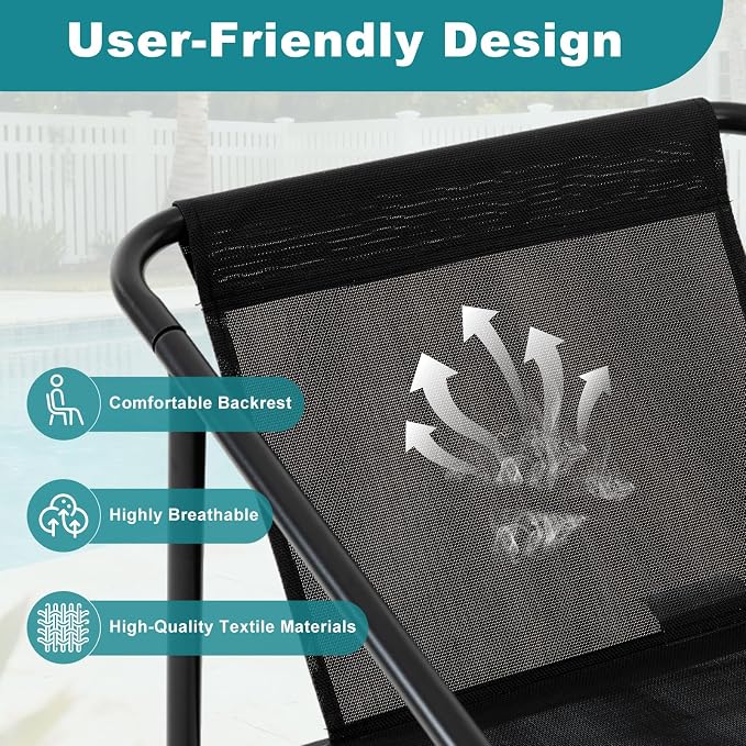 DUMOS 4 Piece Patio Furniture Set，Outdoor Patio Furniture Set - Image 5
