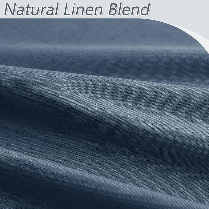 Guken 100% Blackout Curtains 90 Inch Length 2 Panels Set - Image 3