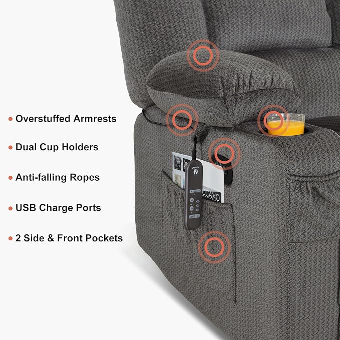 MCombo Zero Gravity Power Reclining Sofa - Image 8