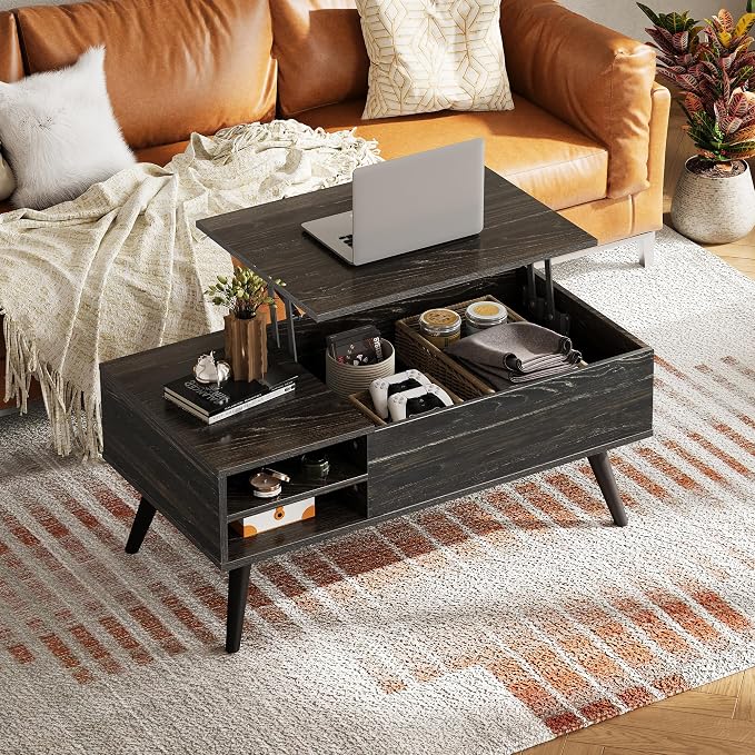 WLIVE Wood Lift Top Coffee Table - Image 2