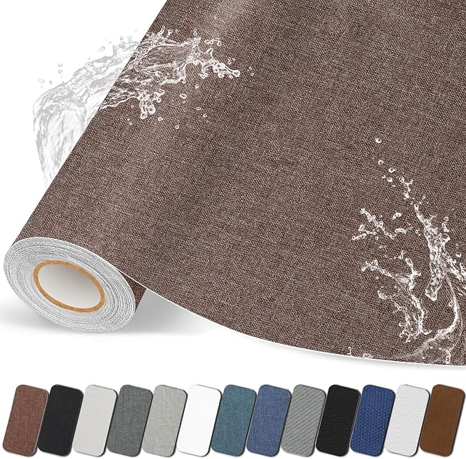 Fabric Repair Patches, 17X158 inch Linen Self-Adhesive Fabric Repair Tape by CanvasRepairPatch