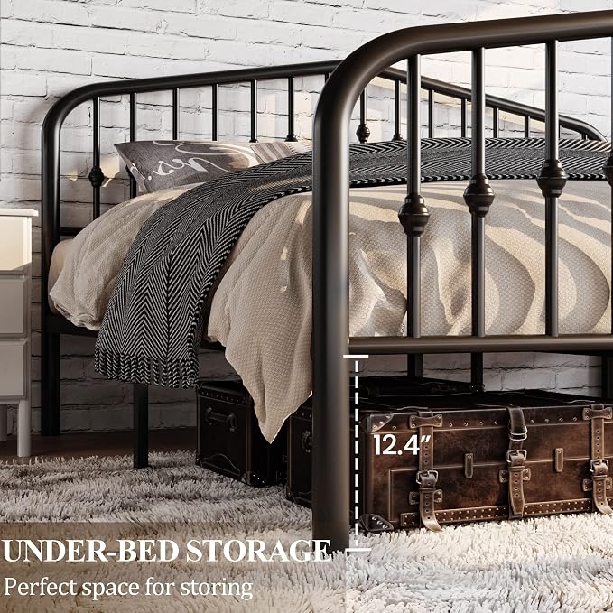 SHA CERLIN Full Size Metal Platform Bed Frame - Image 6