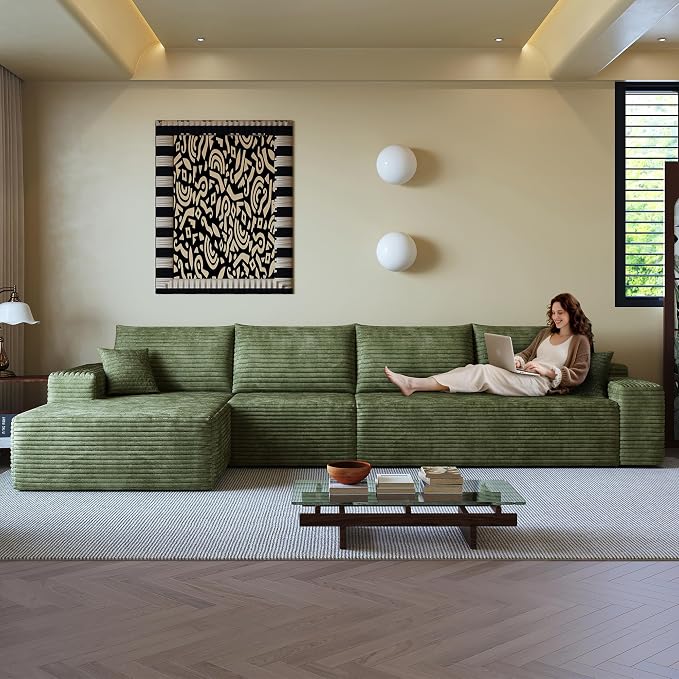 136" Sectional Couches for Living Room Cloud Couch Sofa - Image 6