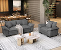 SUNSHINE VALLEY 87.5'' Oversized Loveseat Couch and Chair Set, 3-Seat Corduroy by SUNSHINEVALLEY