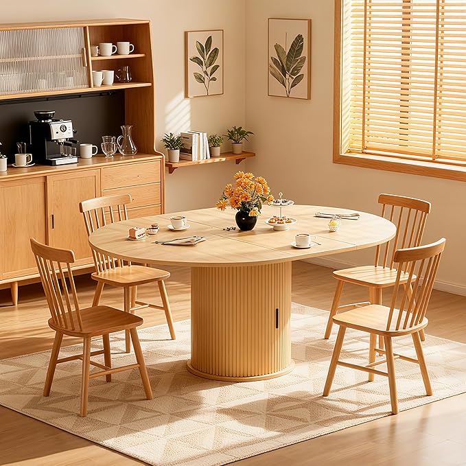 Wildhome Extendable Round Dining Table - Image 6